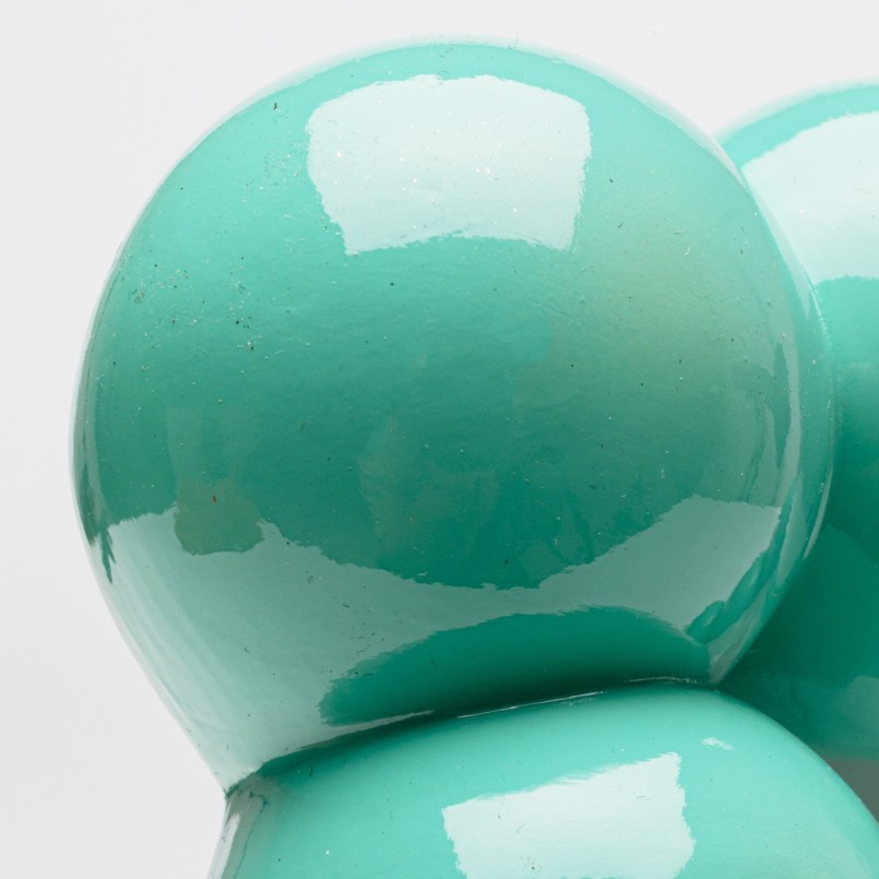 Cadre photo turquoise grosses perles en relief - Kare Design