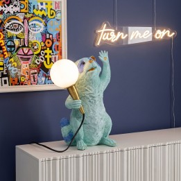 Lampe raton laveur bleu - Kare Design