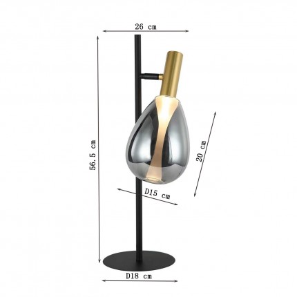 Lampe Fari 57cm Kare Design