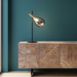 Lampe en acier noir et verre - Fari - Kare Design