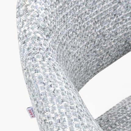 Chaise avec accoudoirs Jonte bleue Kare Design
