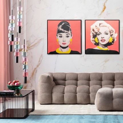 Affiche encadrée Diva 60x60cm blonde Kare Design