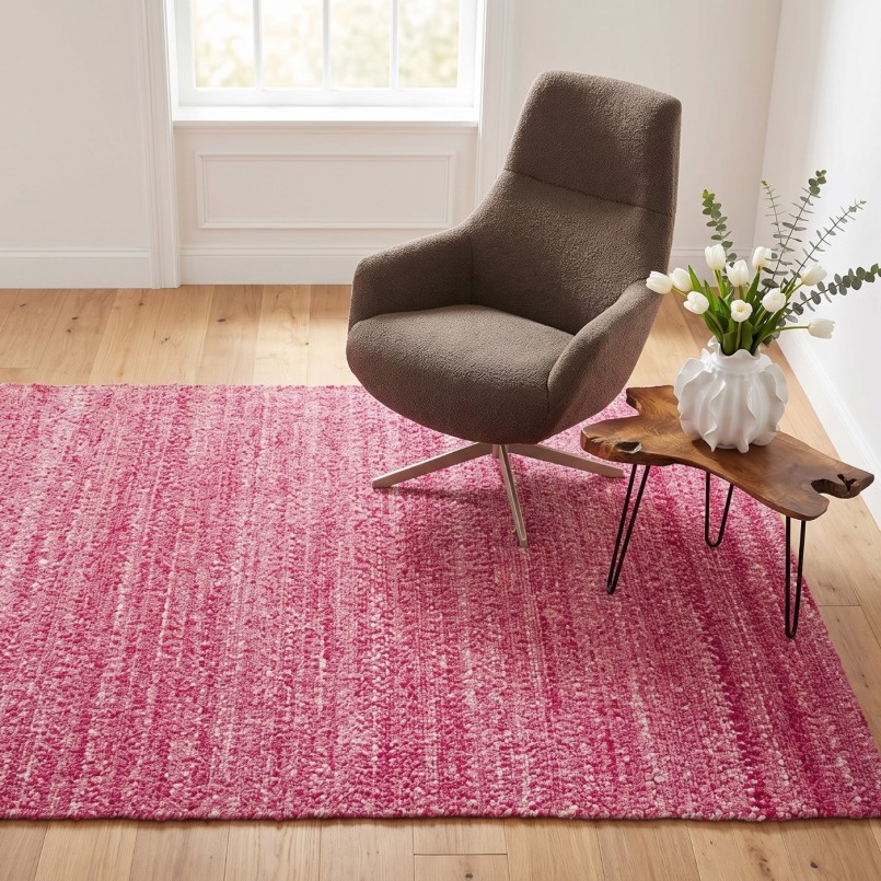 Tapis rose - Boucara - Kare Design
