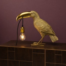 Lampe toucan doré - Kare Design