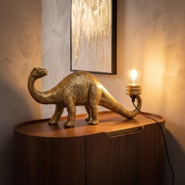 Table Lamp dinosaur gold Kare Design