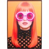 Framed Picture LED sunglasses flowers 50x70cm Kare Design