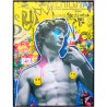 Framed Picture LED David graffiti 60x80cm Kare Design