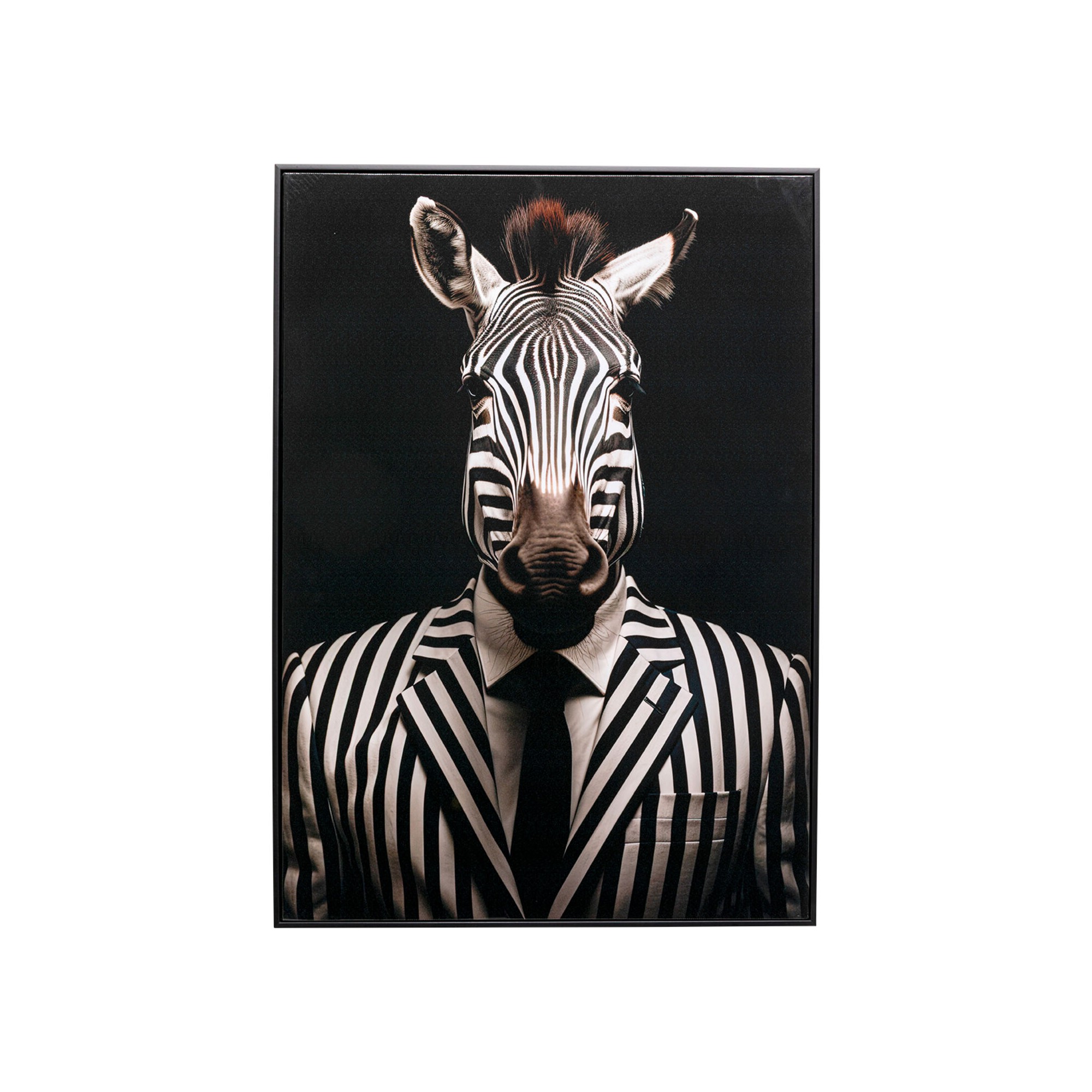 Tableau monsieur zèbre 50x70cm Kare Design