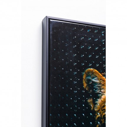 Tableau monsieur léopard 50x70cm Kare Design