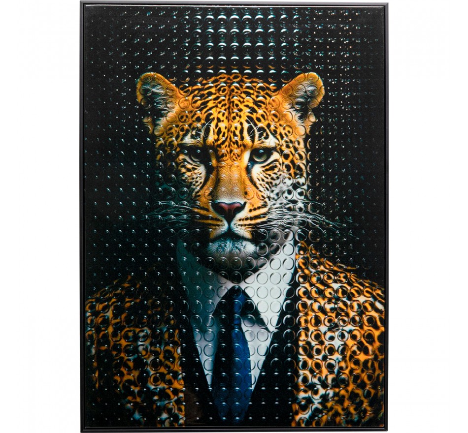 Canvas Picture mister leopard 50x70cm Kare Design