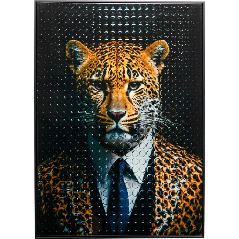 Canvas Picture mister leopard 50x70cm Kare Design