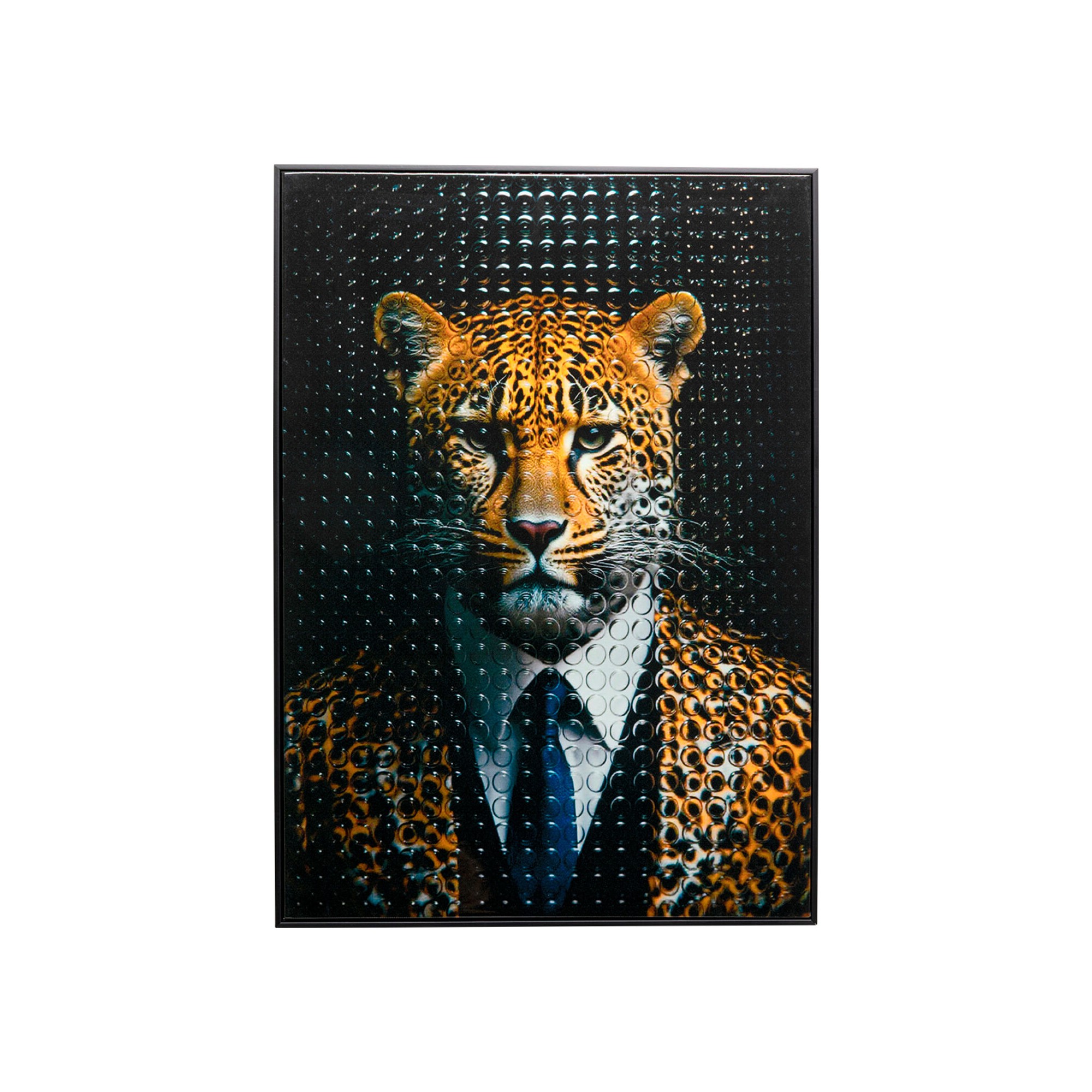 Tableau monsieur léopard 50x70cm Kare Design