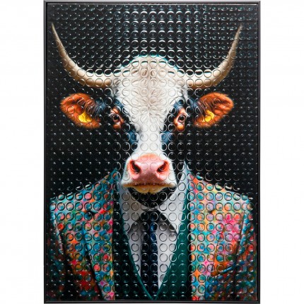 Tableau monsieur taureau 50x70cm Kare Design