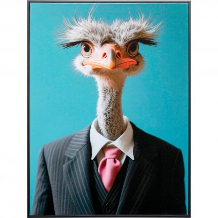 Canvas Picture mister ostrich 45x60cm Kare Design