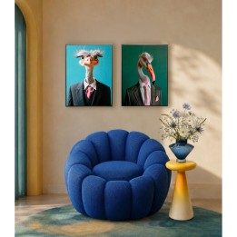 Canvas Picture mister ostrich 45x60cm Kare Design