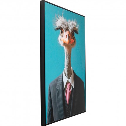 Canvas Picture mister ostrich 45x60cm Kare Design