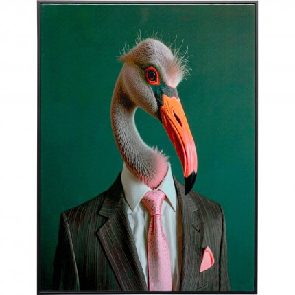 Canvas Picture mister flamingo 45x60cm Kare Design