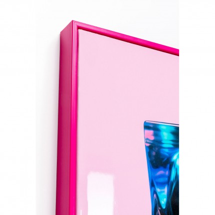 Tableau flacon arc-en-ciel 50x70cm rose Kare Design