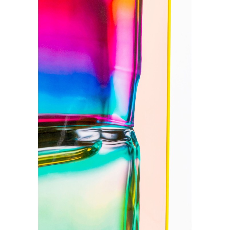 Framed Picture rainbow bottle 50x70cm yellow Kare Design