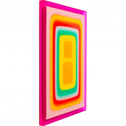 Tableau Square Shapes 60x80cm rose Kare Design