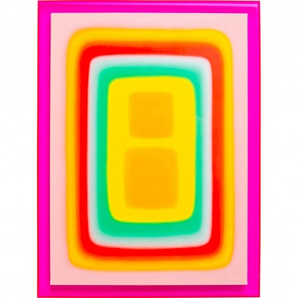 Tableau Square Shapes 60x80cm rose Kare Design