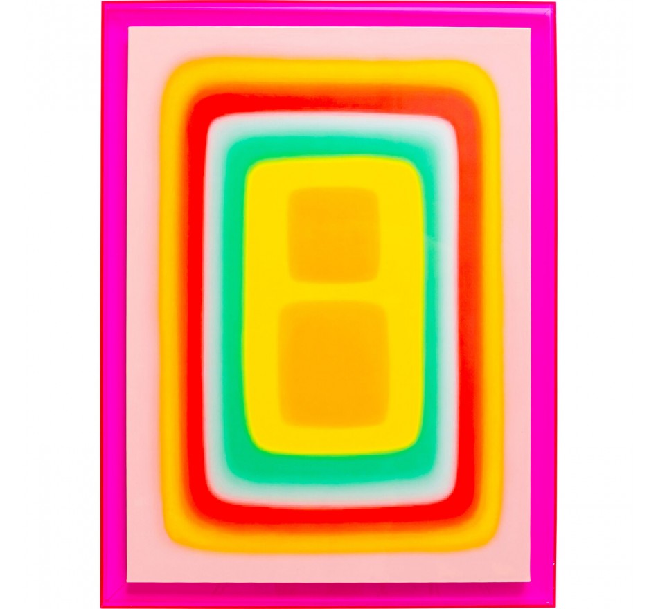 Tableau Square Shapes 60x80cm rose Kare Design