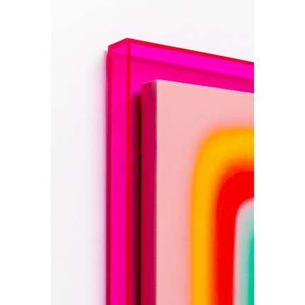 Tableau Square Shapes 60x80cm rose Kare Design