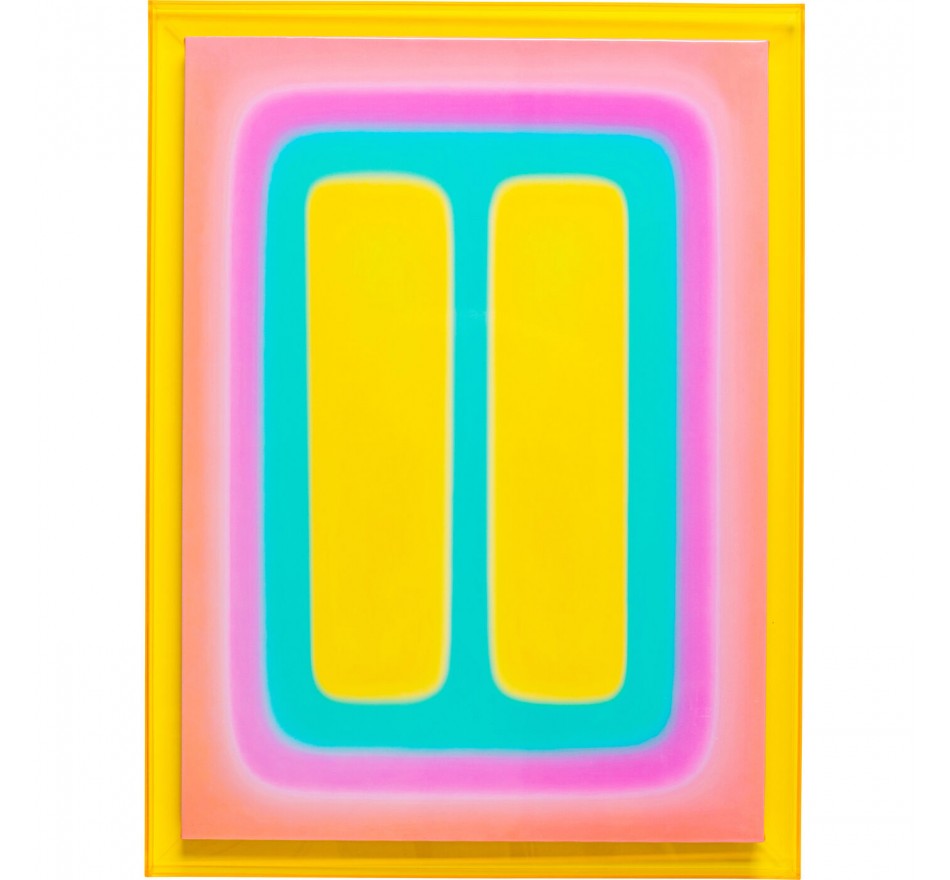 Tableau Square Shapes 60x80cm jaune Kare Design