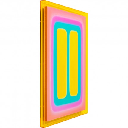 Tableau Square Shapes 60x80cm jaune Kare Design