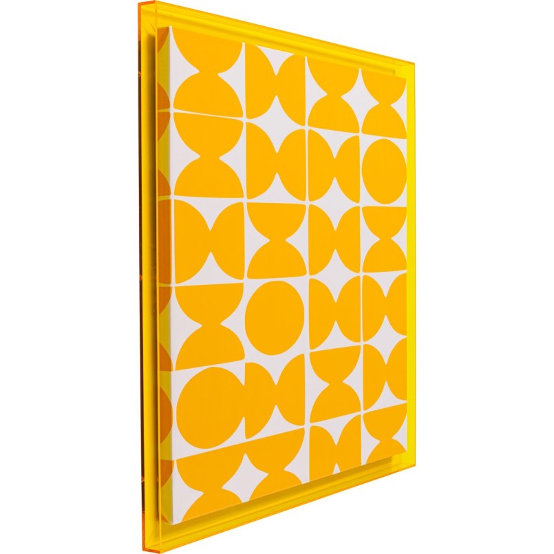 Framed Picture Perline yellow 80x80cm Kare Design