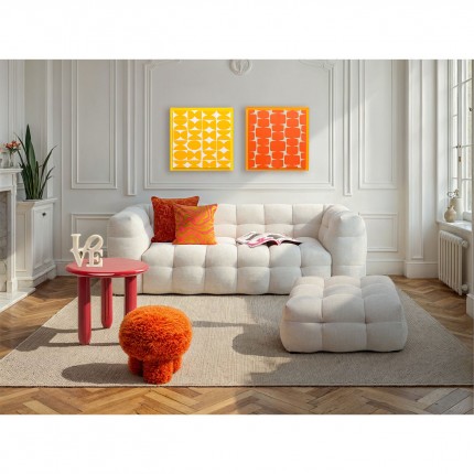 Tableau Perline jaune 80x80cm Kare Design