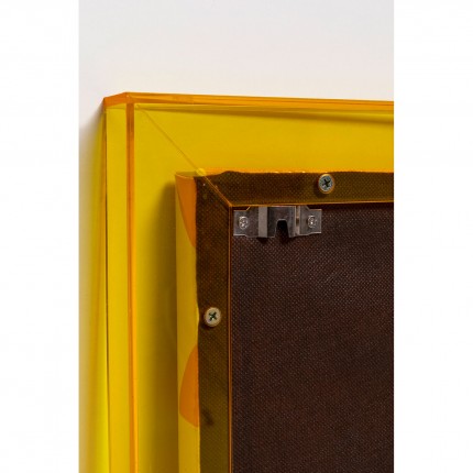 Tableau Perline jaune 80x80cm Kare Design