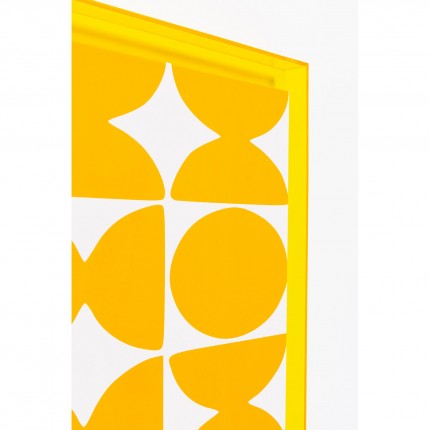 Framed Picture Perline yellow 80x80cm Kare Design