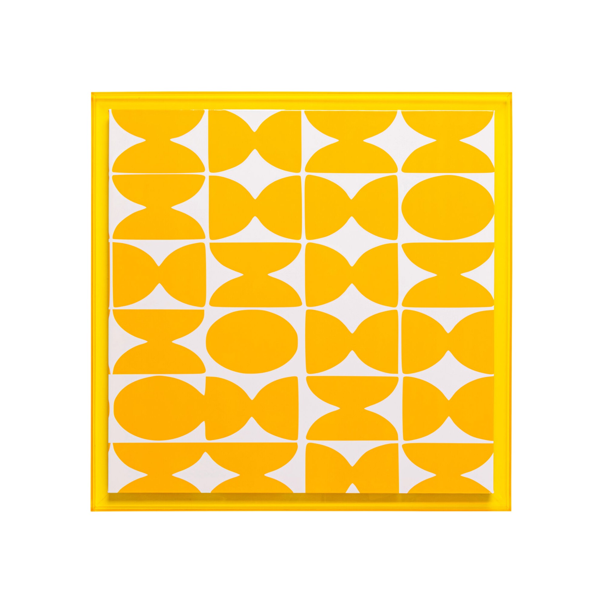 Tableau Perline jaune 80x80cm Kare Design