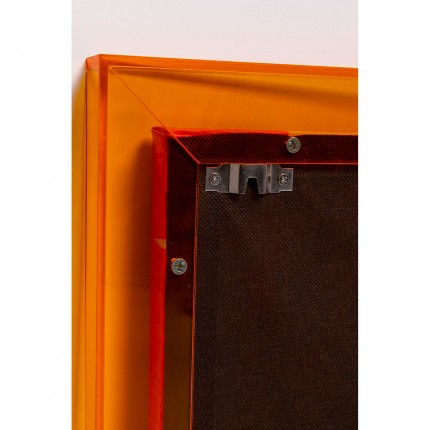 Framed Picture Square Chain orange 80x80cm Kare Design