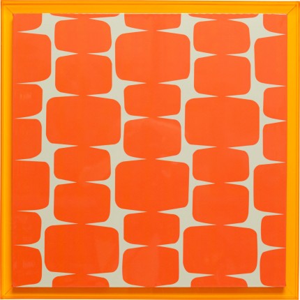 Tableau Square Chain orange 80x80cm Kare Design