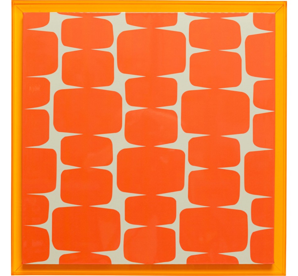 Tableau Square Chain orange 80x80cm Kare Design