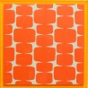 Tableau carré rétro pop orange - Square Chain - Kare Design