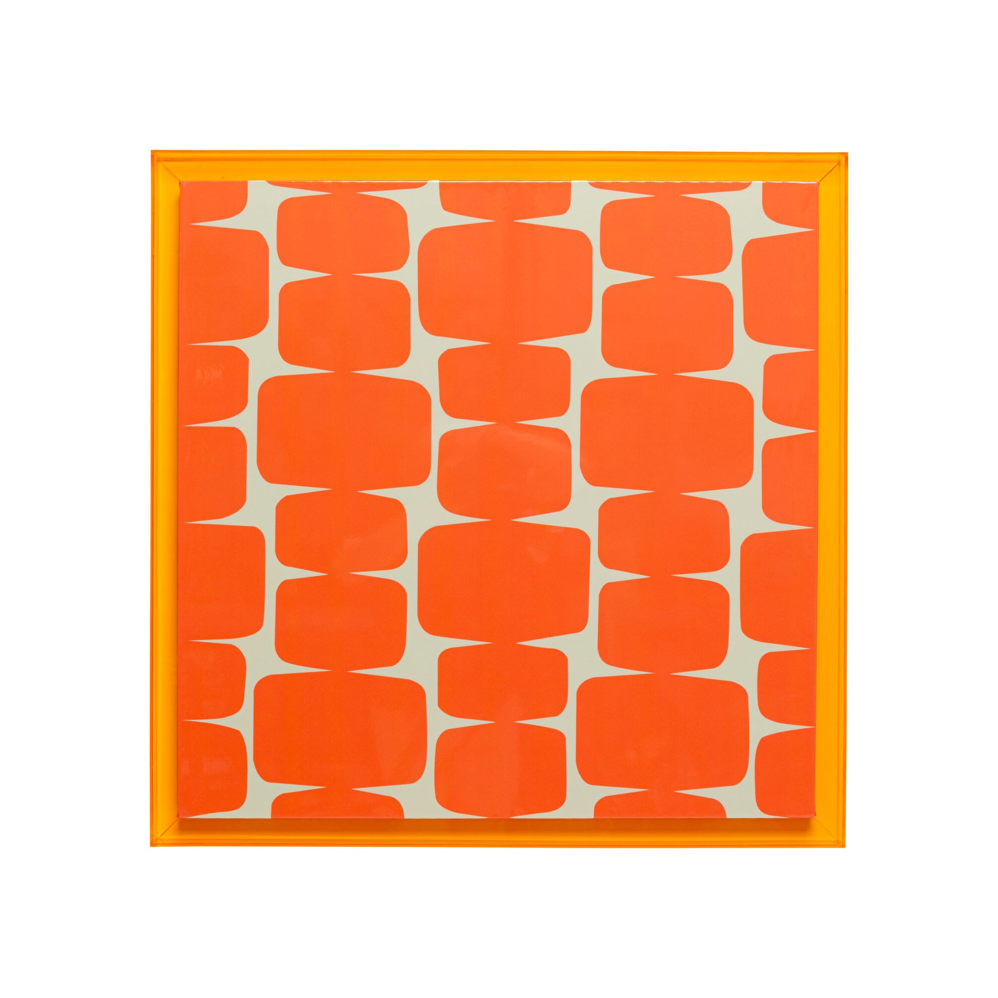 Tableau Square Chain orange 80x80cm Kare Design