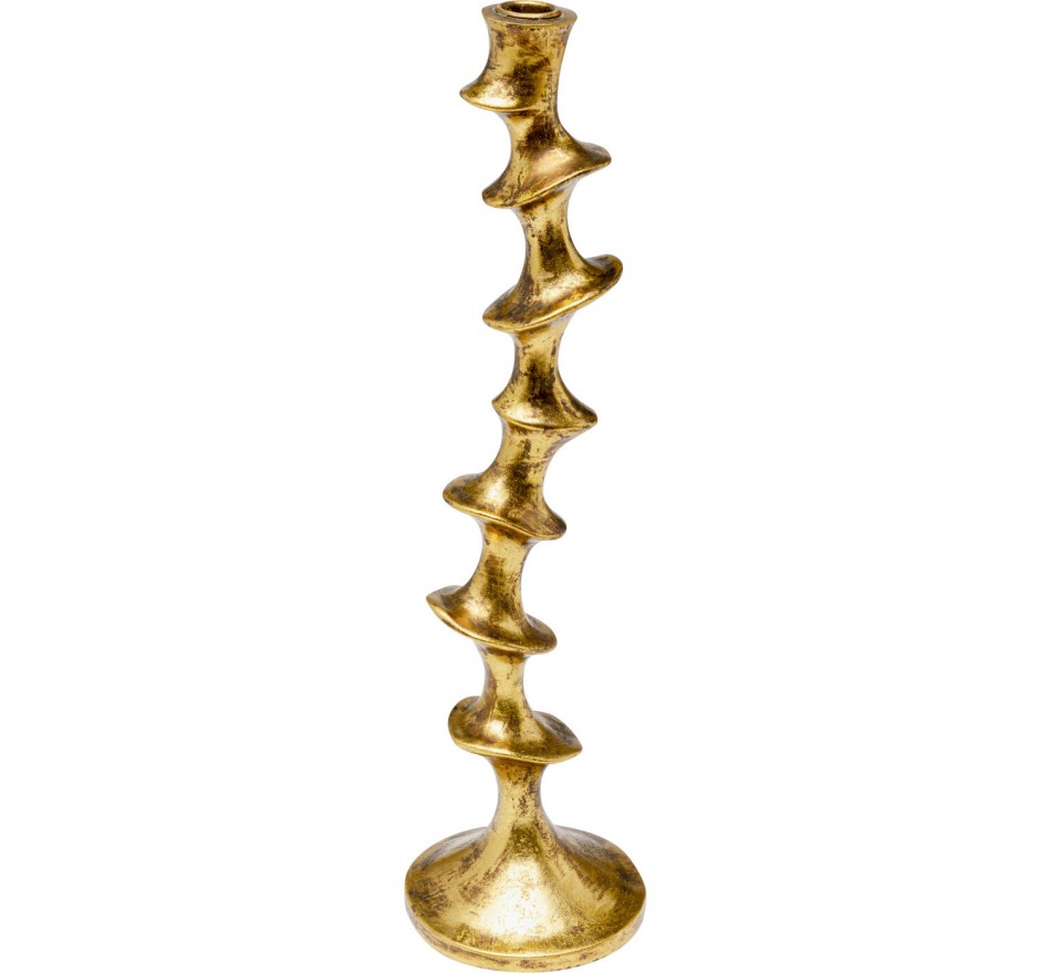 Bougeoir Plateau doré 45cm Kare Design