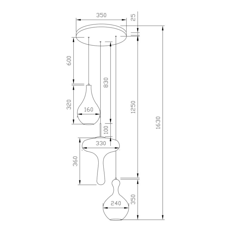 Suspension Goccia ?45cm