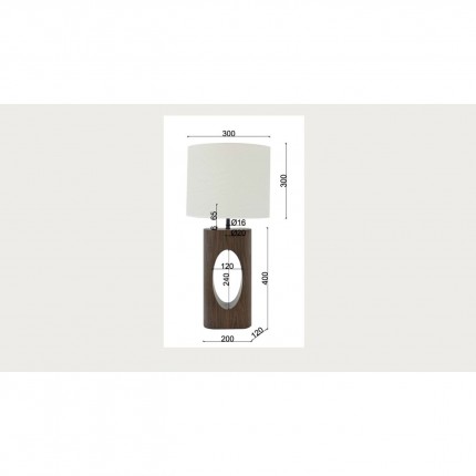 Lampe Suri 53cm Kare Design