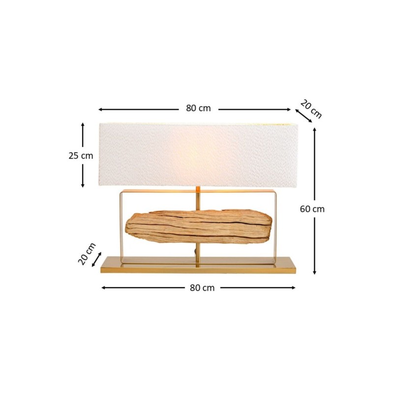 Lampe à poser Nature doré 60cm