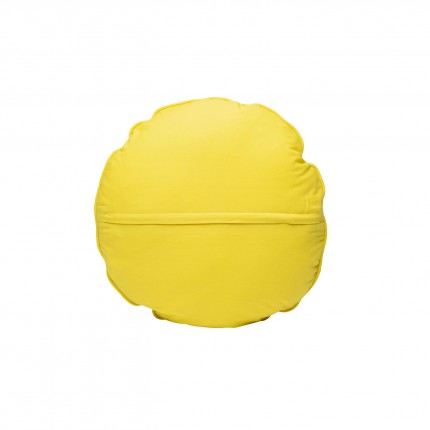 Cushion Icon sun yellow and turquoise Kare Design