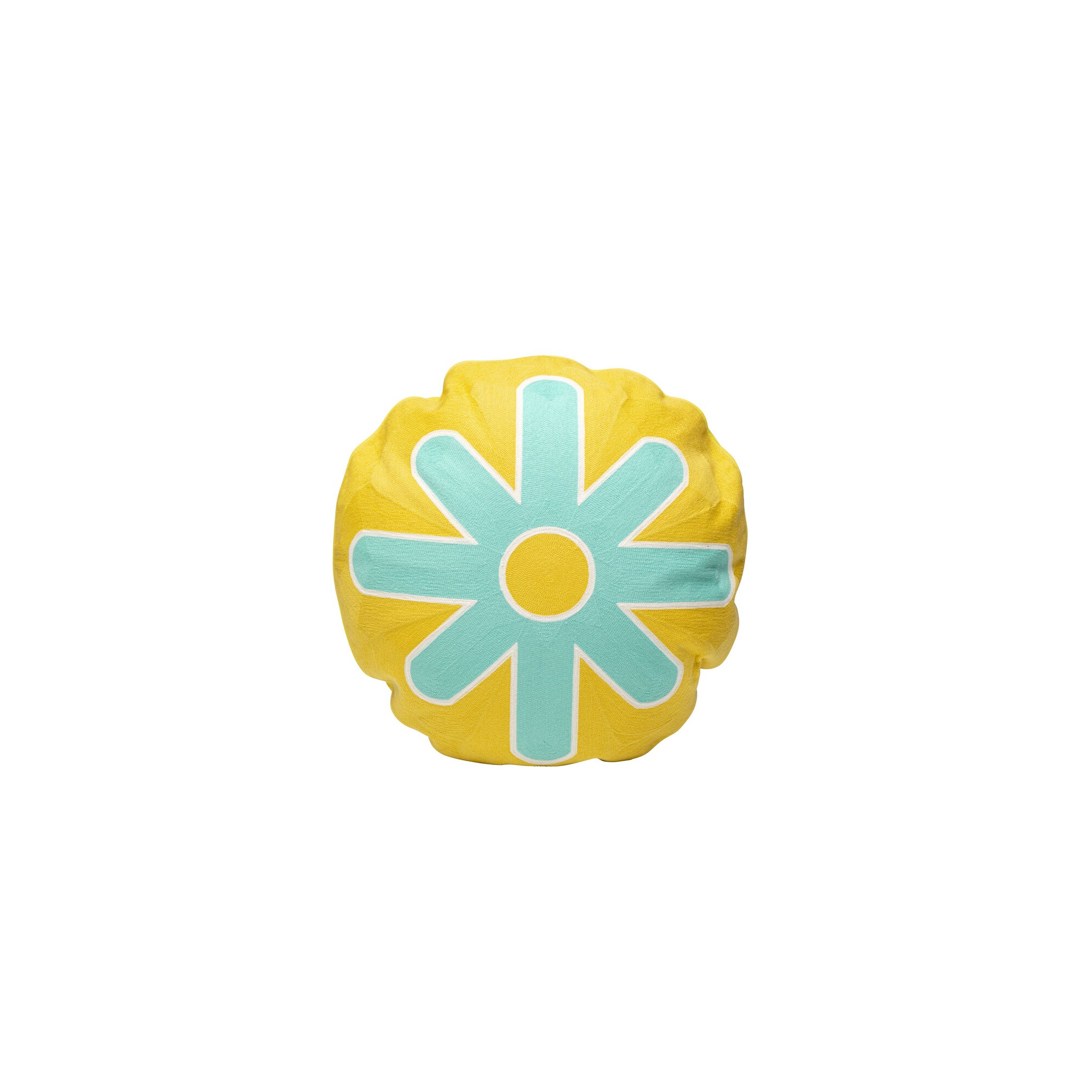 Coussin Icon Sun turquoise Ø50cm