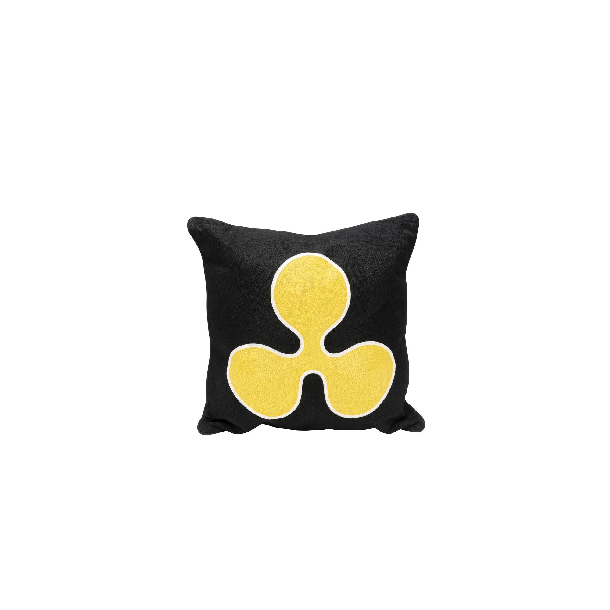 Coussin Icon Bloom jaune 50x50cm