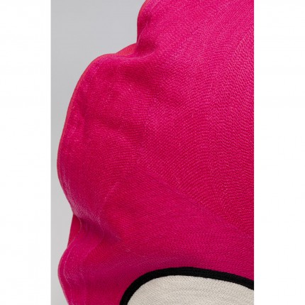Coussin Icon fleur rose et blanc Kare Design