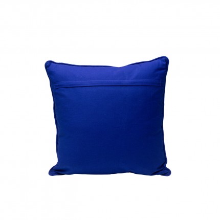 Cushion Icon star blue and white Kare Design