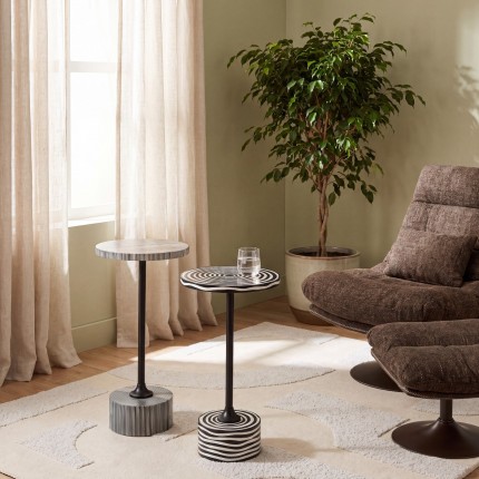 Table d'appoint Domero Double 25cm noire Kare Design