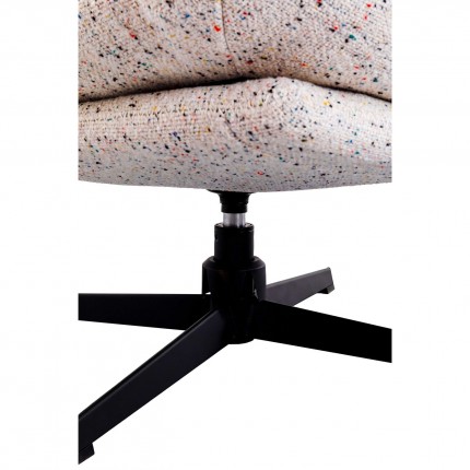 Swivel Armchair with Stool Columbia Kare Design